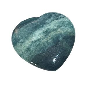 New Natural Rare Green Jasper Polished Heart Wayne County Utah Healing Stone